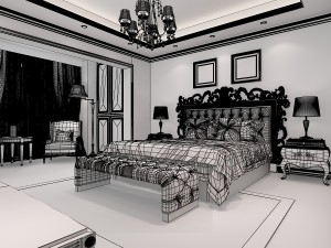 bedroom 01 Modello 3D