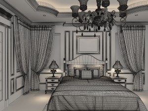 classic bedroom 3Dモデル
