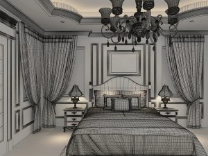 classic bedroom 3D Model
