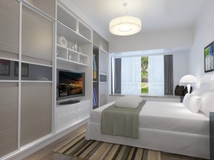 modern bedroom Modelo 3D