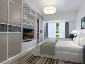 modern yatak odası 3D Model