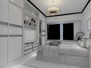 modern bedroom 3D Модель