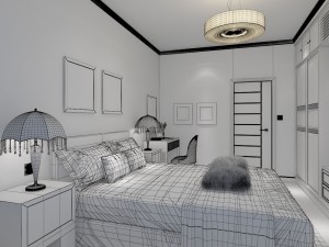 modern bedroom 3D Модель