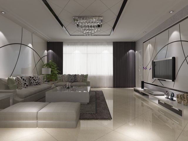 modern interior 3Dモデル .c4d .max .obj .3ds .fbx .stl .blend 