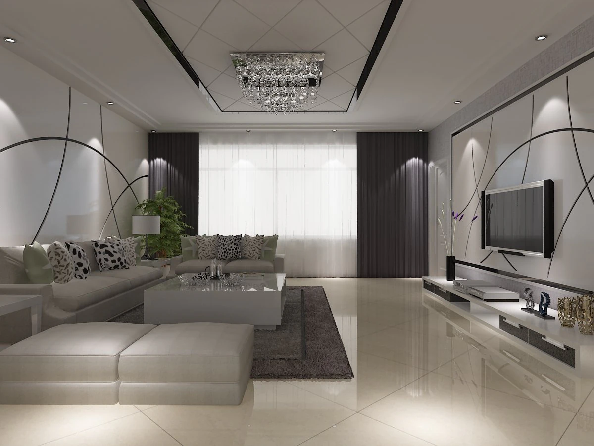 modern i&ccedil; mekan 3D Model .c4d .max .obj .3ds .fbx .stl .blend 