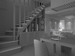 modern interior 3Dモデル