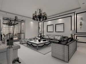 living room 1 3D Model