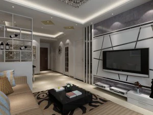 modern living dining room 3D Model