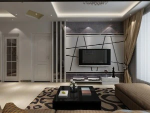 modern living dining room 3D Model