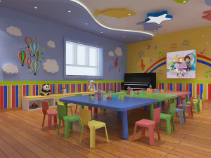 kindergarten classroom 01 3D Model