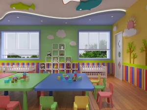 kindergarten classroom 01 3D Model