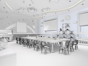 kindergarten classroom 01 3Dモデル