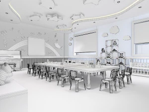 kindergarten classroom 01 3D Model