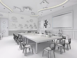 kindergarten classroom 01 3D Model
