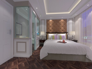 hotel bedroom 3Dモデル