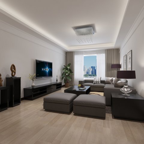 modern living dining room 3D 모델 .c4d .max .obj .3ds .fbx .stl .blend 