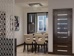 modern living dining room 3D 모델
