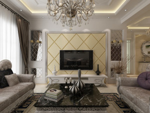 classic living room Modelo 3D