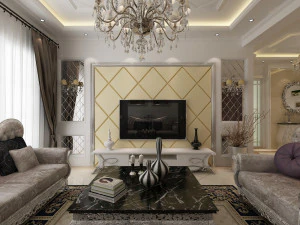 klasyczny salon Model 3D