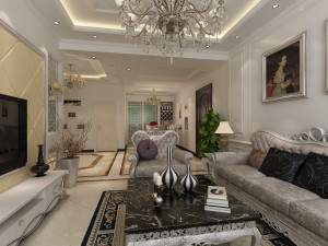 classic living room 3D Model