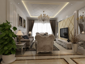 classic living room 3D Model