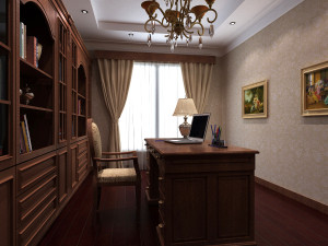 study room interior Modelo 3D