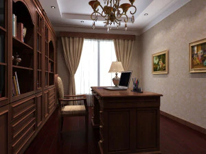 wnętrze pokoju do nauki Model 3D