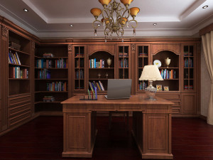 study room interior Modelo 3D