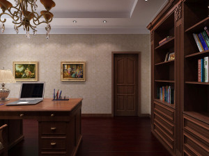 study room interior Modelo 3D