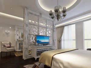 bedroom interior scene 02 3D Model