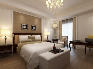 hotel room scene 02 Modelo 3D