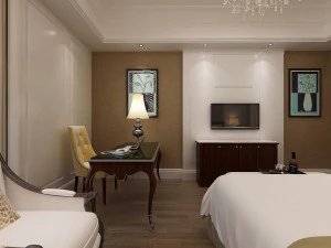 hotel room scene 02 3D Model