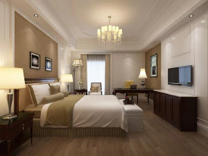 hotel room scene 02 3D Model
