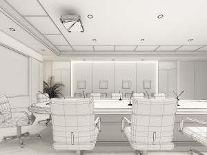 conference room scene 01 Modèle 3D
