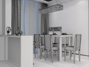 living room scene 01 Modelo 3D
