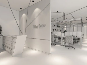 office interior scene 01 3D Model