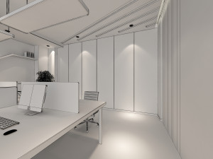 office interior scene 01 3D Модель