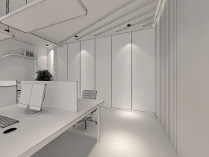 office interior scene 01 3D Model