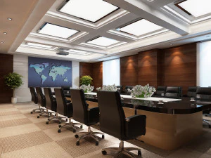 konferans odası sahnesi 02 3D Model