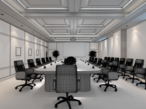 conference room scene 02 3D Модель