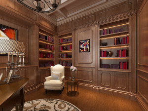 study room interior 01 3D Модель