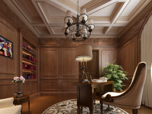 study room interior 01 3D Модель