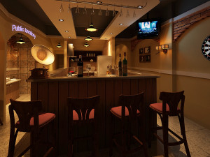 restaurant bar Modelo 3D