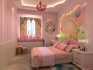 girls room Modelo 3D