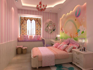 여자 방 3D 모델