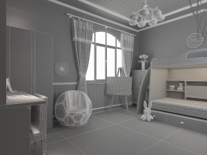 kids room 3D Model