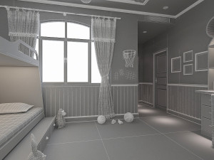 kids room 3D Model