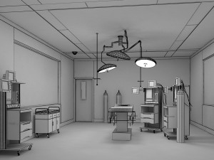 operation room Modelo 3D