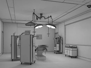 operation room 3D Model