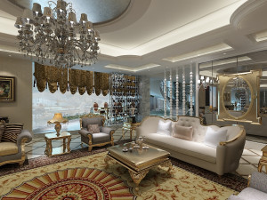 classical style interior 3D 모델